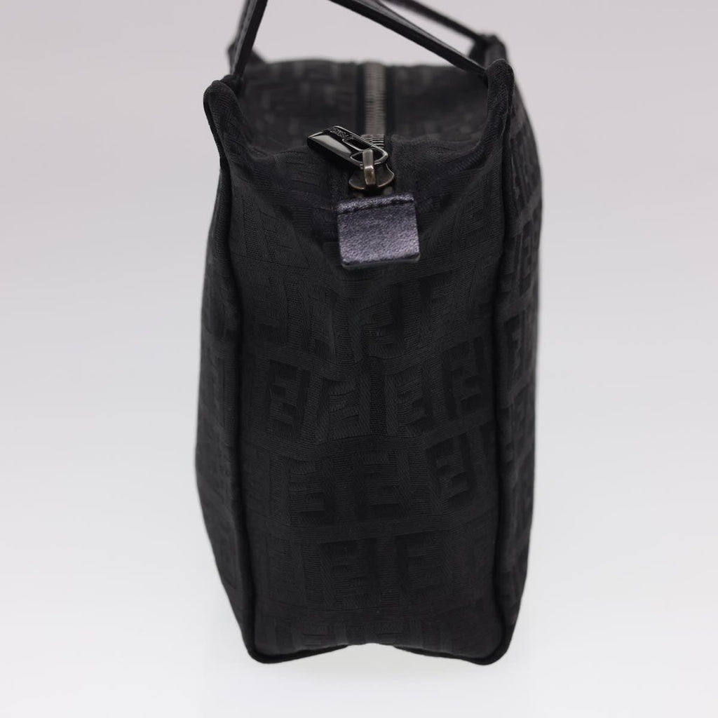 FENDI Zucchino Canvas Hand Bag Black am4149