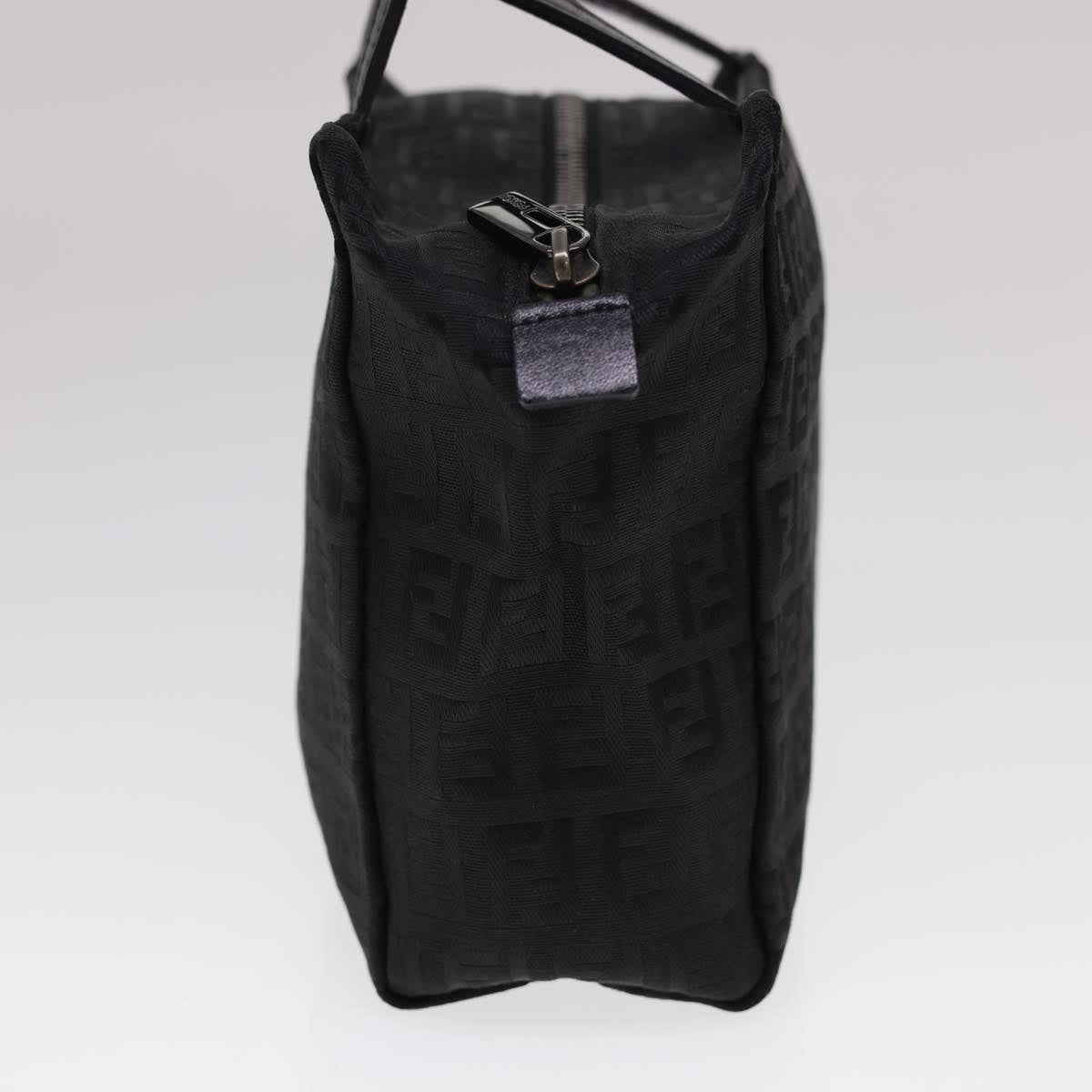 FENDI Zucchino Canvas Hand Bag Black am4149
