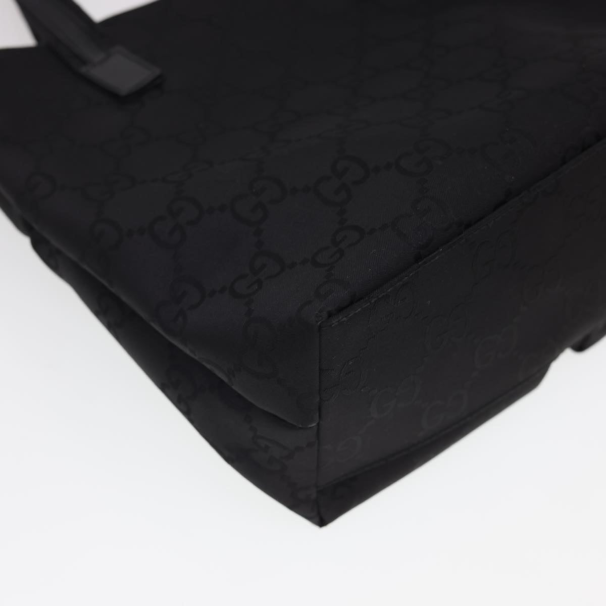 GUCCI GG Canvas Hand Bag Black 76479 am4153