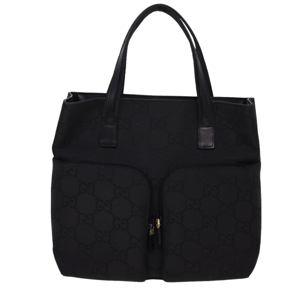 GUCCI GG Canvas Hand Bag Black 76479 am4153