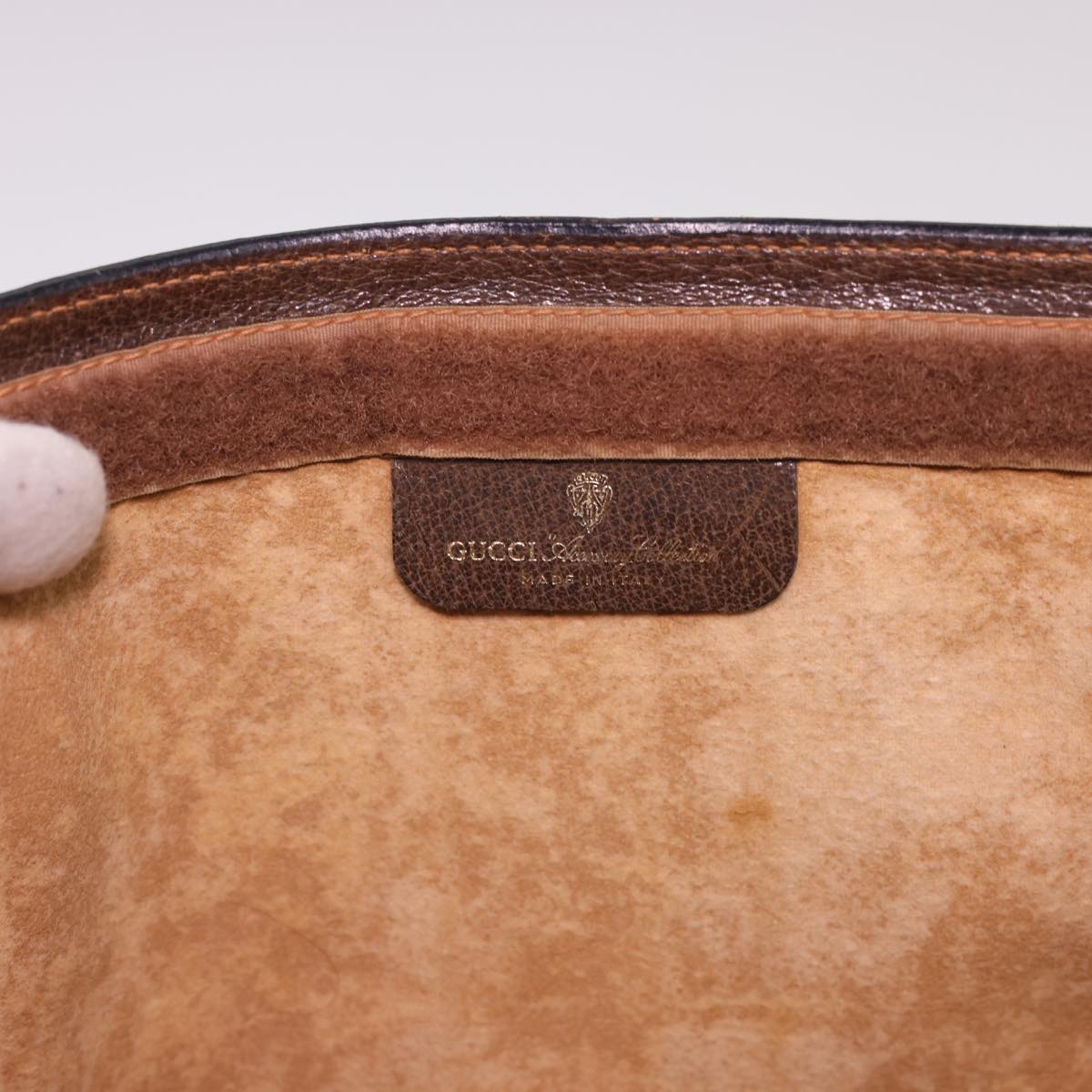 GUCCI GG Canvas Web Sherry Line Clutch Bag Beige Red Green 8901002 am4170