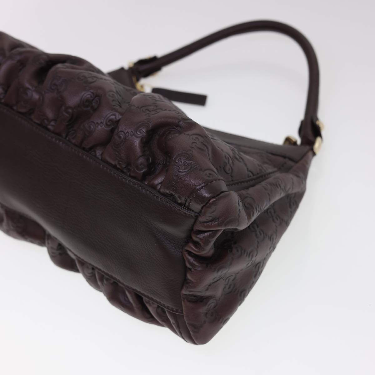 GUCCI Guccissima GG Canvas Shoulder Bag Brown 190525 am4182