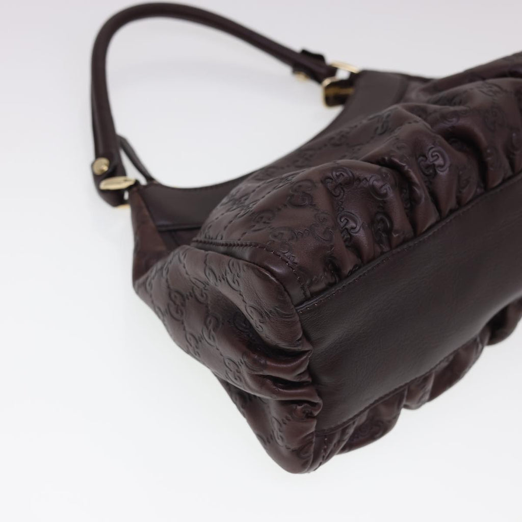 GUCCI Guccissima GG Canvas Shoulder Bag Brown 190525 am4182
