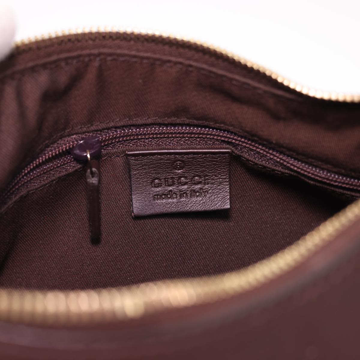 GUCCI Guccissima GG Canvas Shoulder Bag Brown 190525 am4182