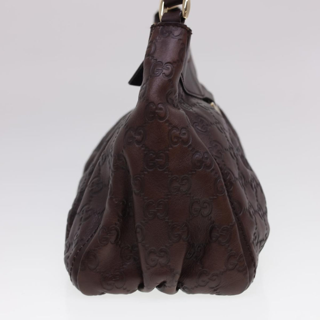 GUCCI Guccissima GG Canvas Shoulder Bag Brown 190525 am4182