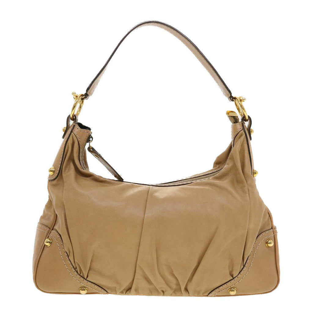 GUCCI Shoulder Bag Leather Brown 204991 am4195