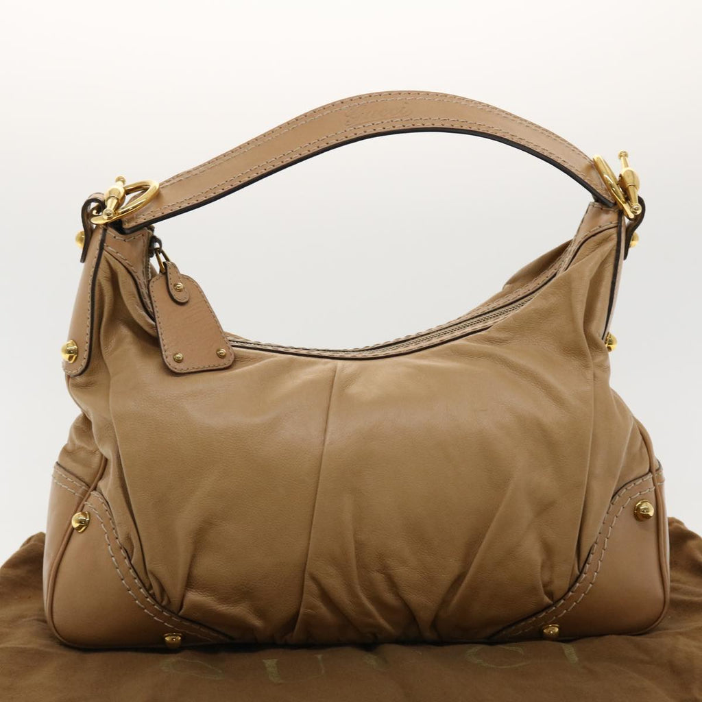 GUCCI Shoulder Bag Leather Brown 204991 am4195