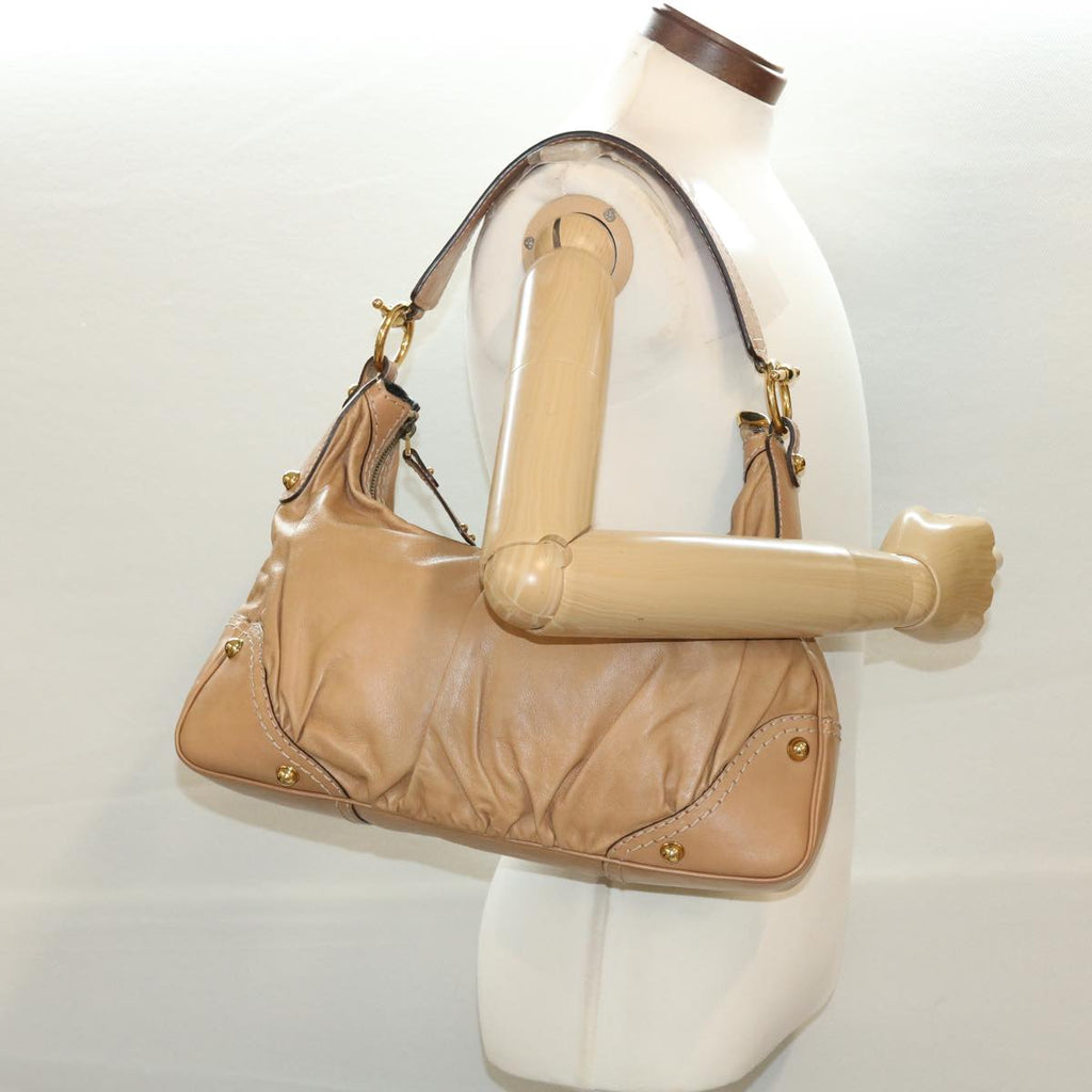 GUCCI Shoulder Bag Leather Brown 204991 am4195