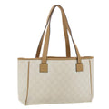 GUCCI GG Canvas Shoulder Bag PVC Leather White 26422 am4201