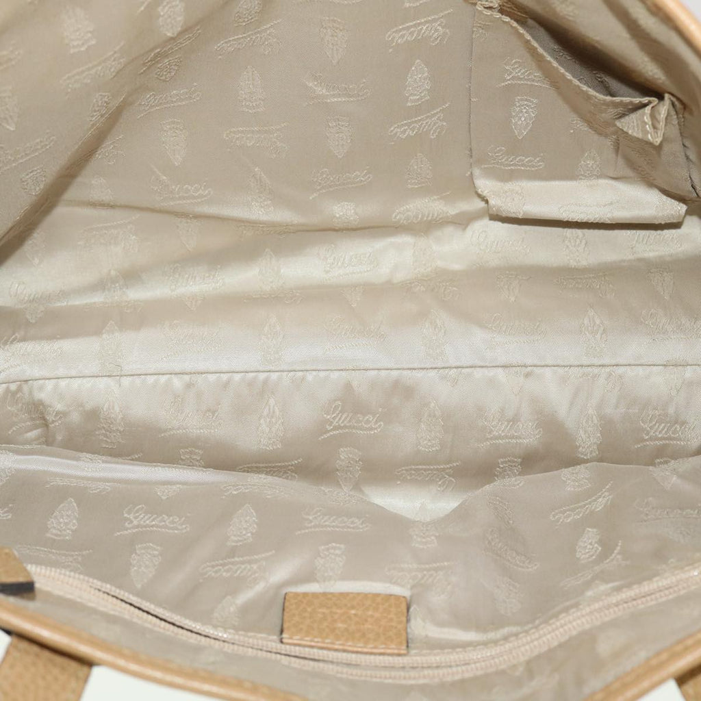 GUCCI GG Canvas Shoulder Bag PVC Leather White 26422 am4201