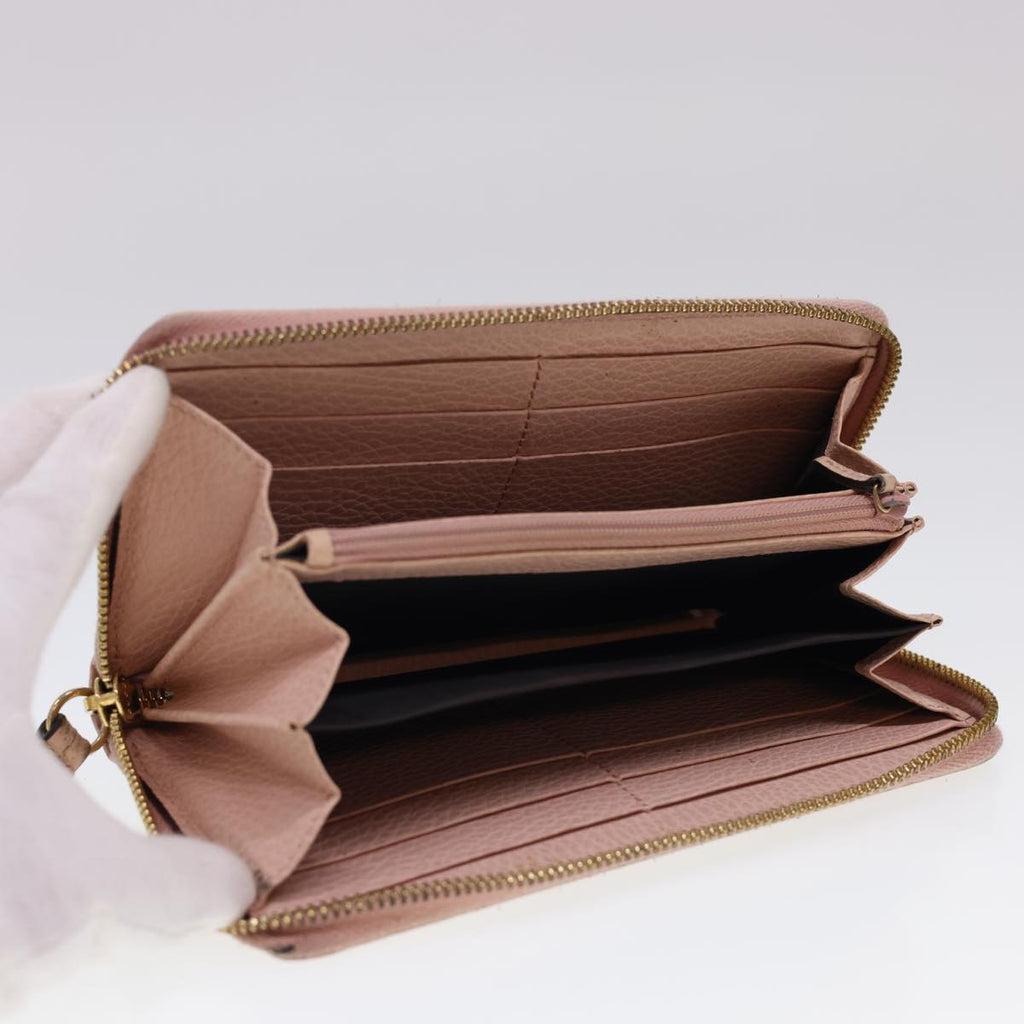 GUCCI Long Wallet Leather Pink 496334 am4210