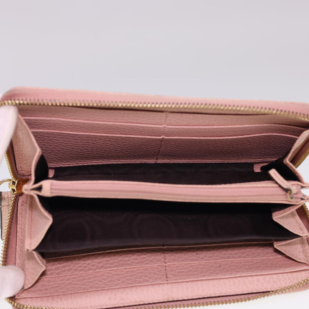 GUCCI Long Wallet Leather Pink 496334 am4210