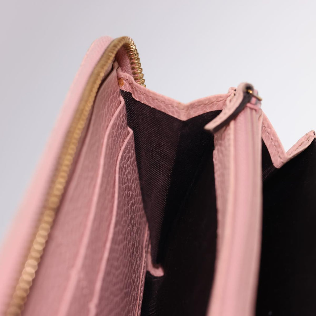GUCCI Long Wallet Leather Pink 496334 am4210
