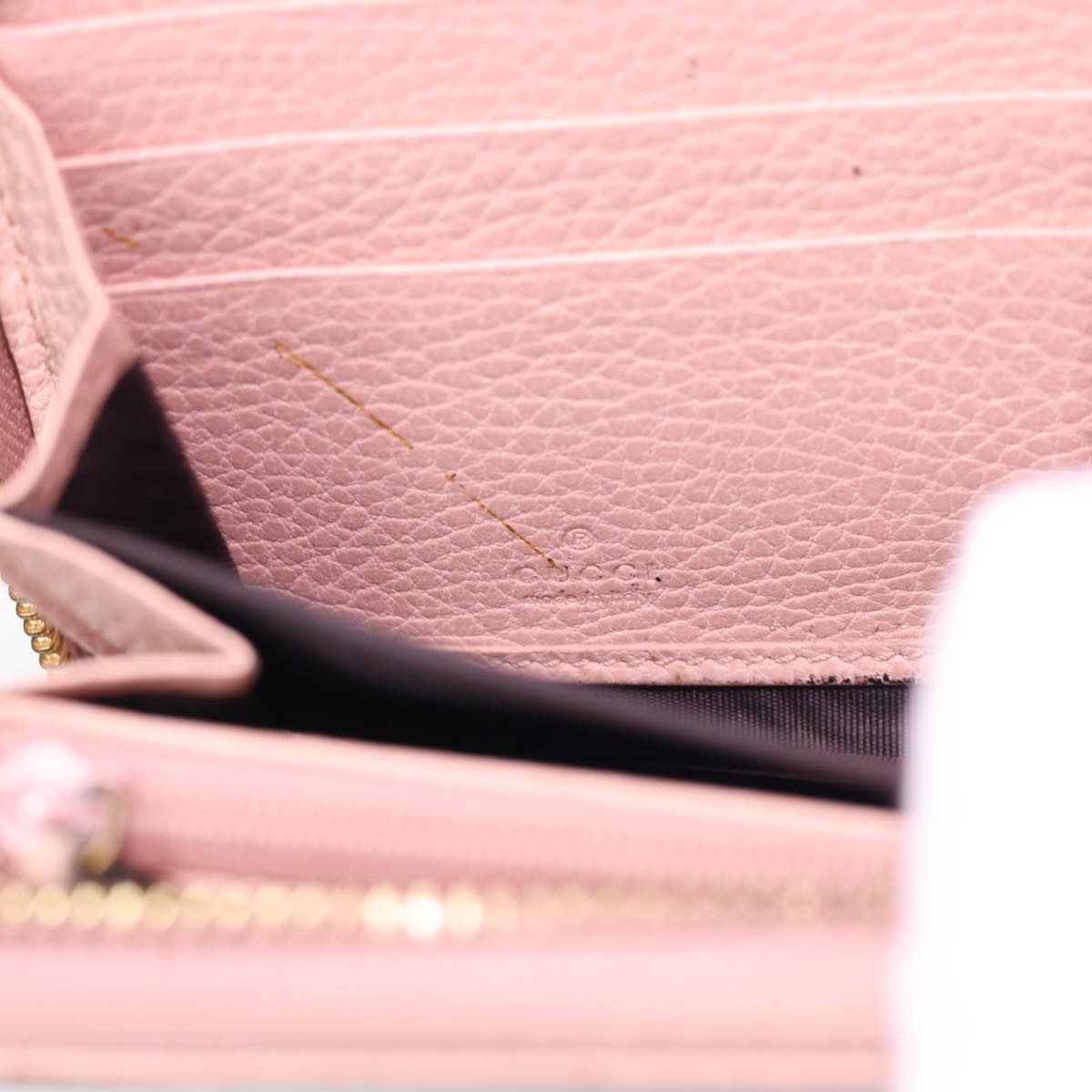 GUCCI Long Wallet Leather Pink 496334 am4210