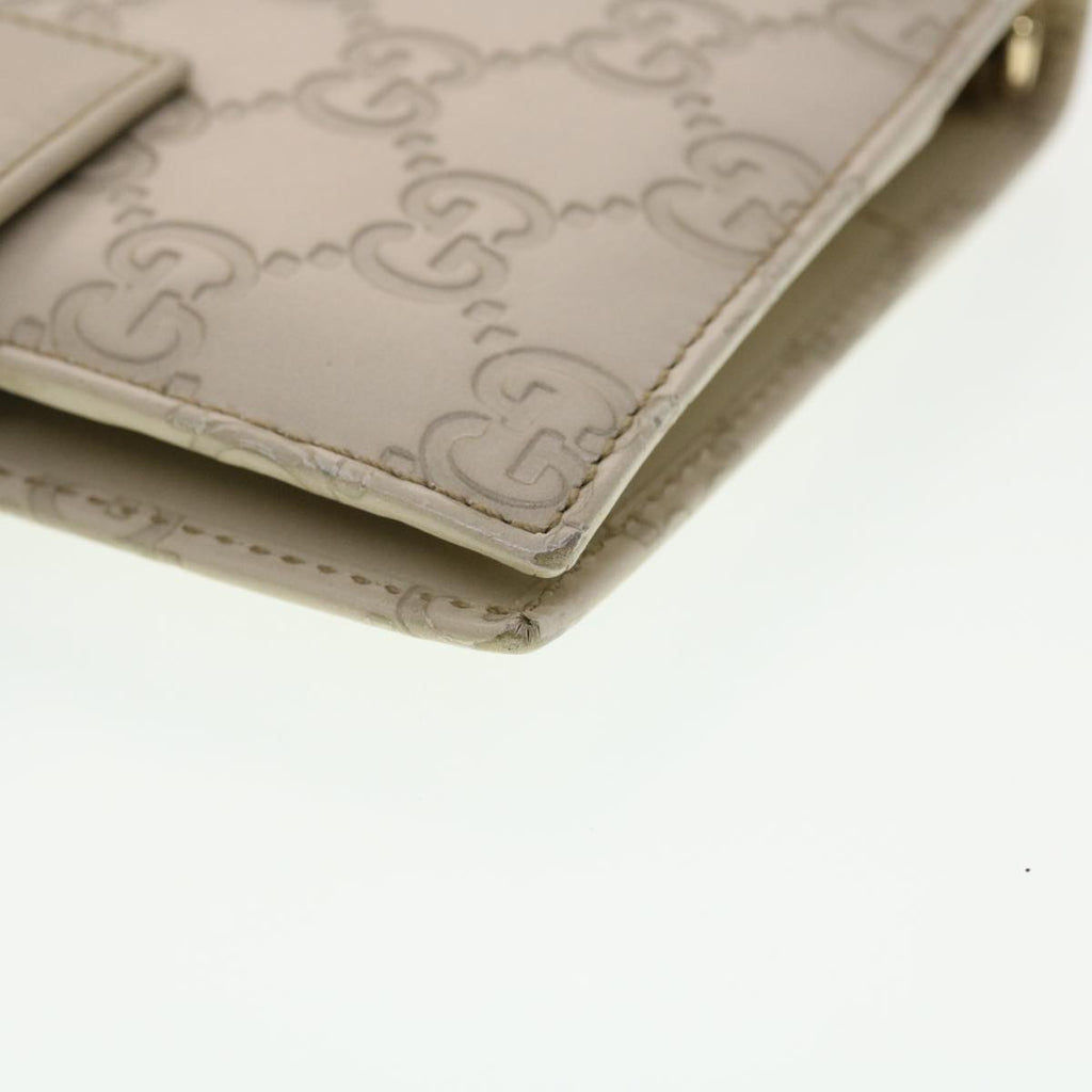 GUCCI Gucci Shima GG Day Planner Cover Leather White 115240 am4213