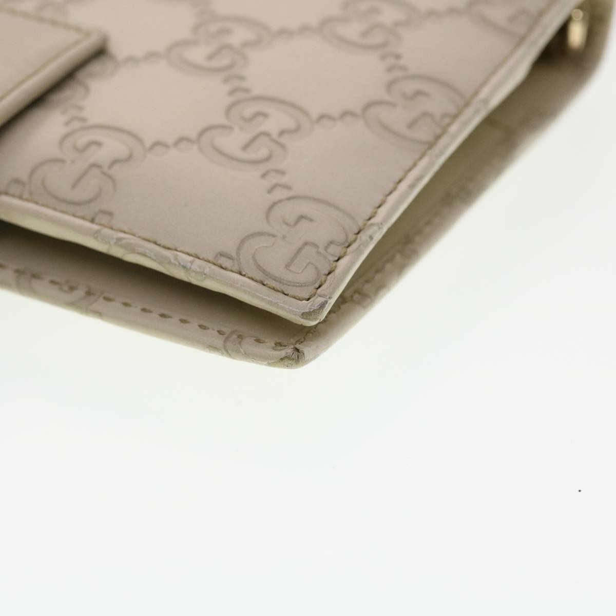 GUCCI Gucci Shima GG Day Planner Cover Leather White 115240 am4213