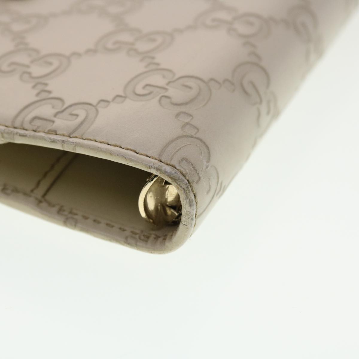 GUCCI Gucci Shima GG Day Planner Cover Leather White 115240 am4213