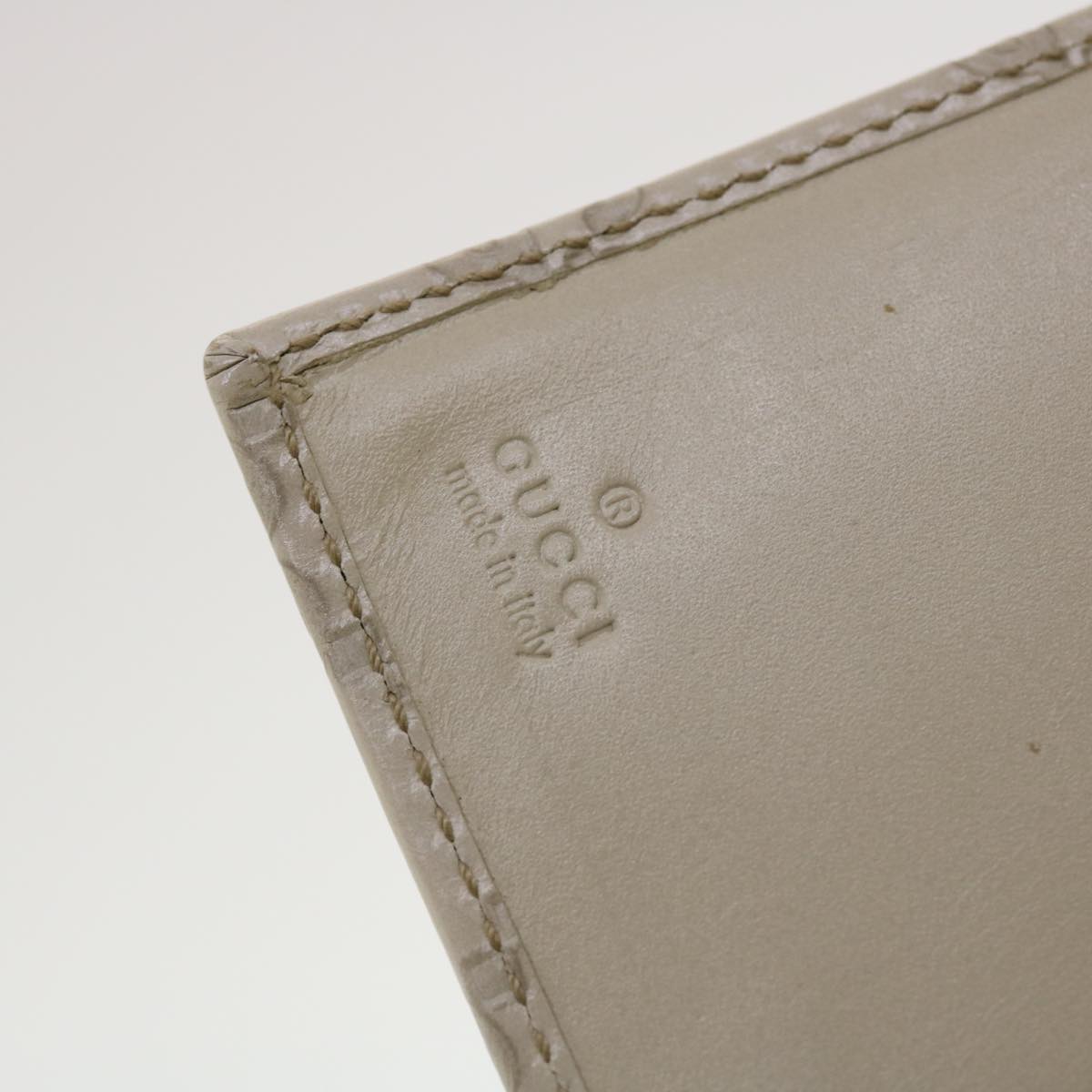 GUCCI Gucci Shima GG Day Planner Cover Leather White 115240 am4213