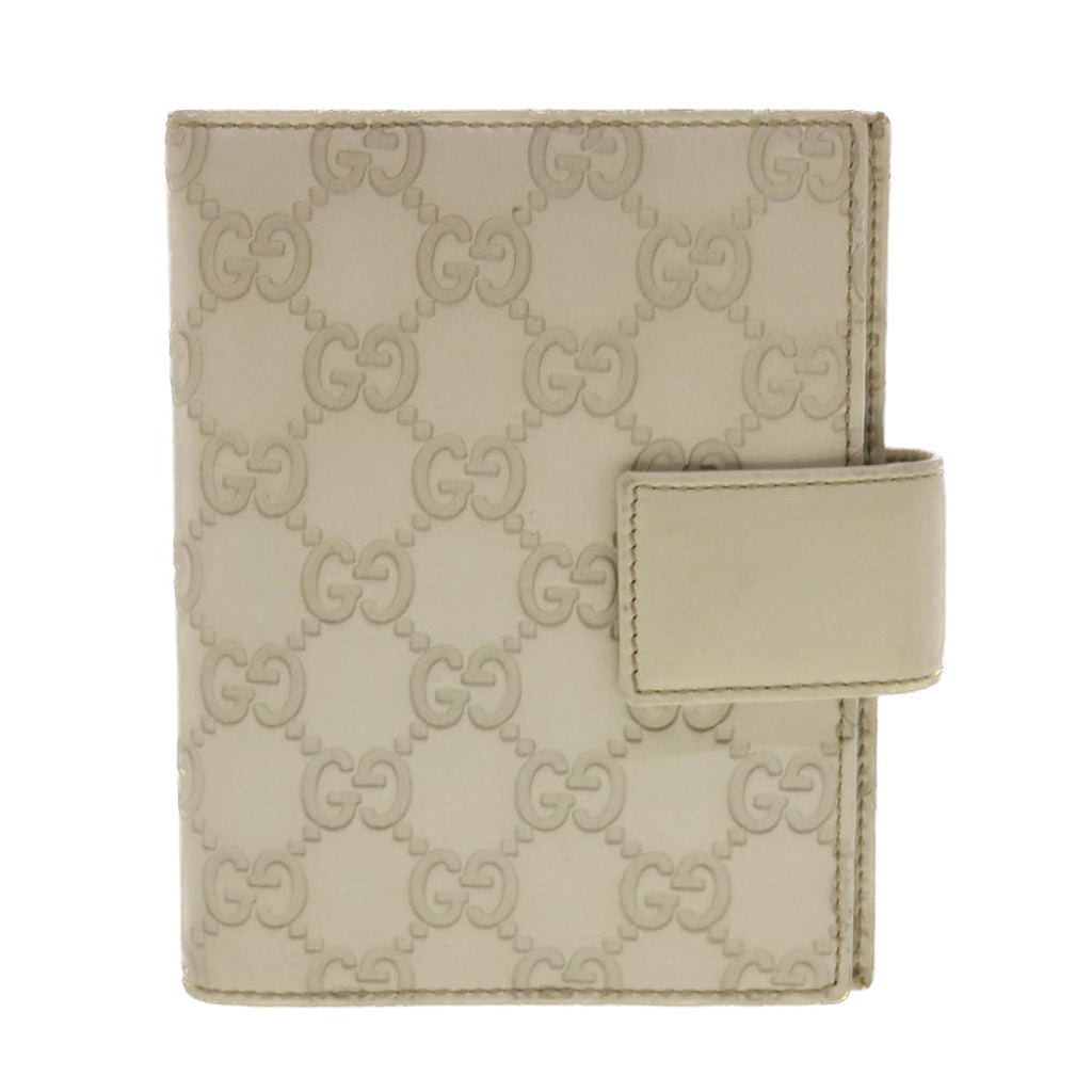 GUCCI Gucci Shima GG Day Planner Cover Leather White 115240 am4213