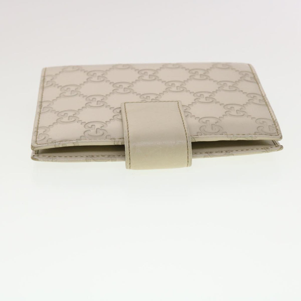 GUCCI Gucci Shima GG Day Planner Cover Leather White 115240 am4213