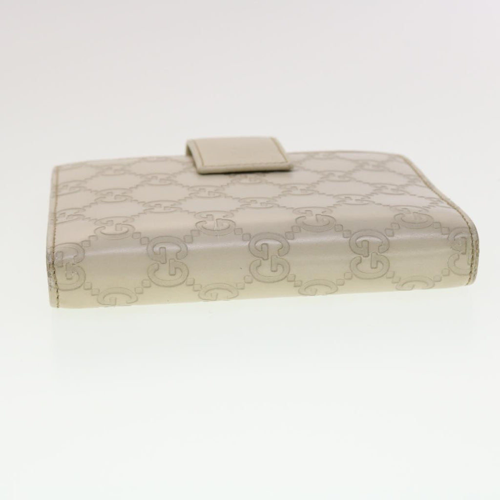 GUCCI Gucci Shima GG Day Planner Cover Leather White 115240 am4213