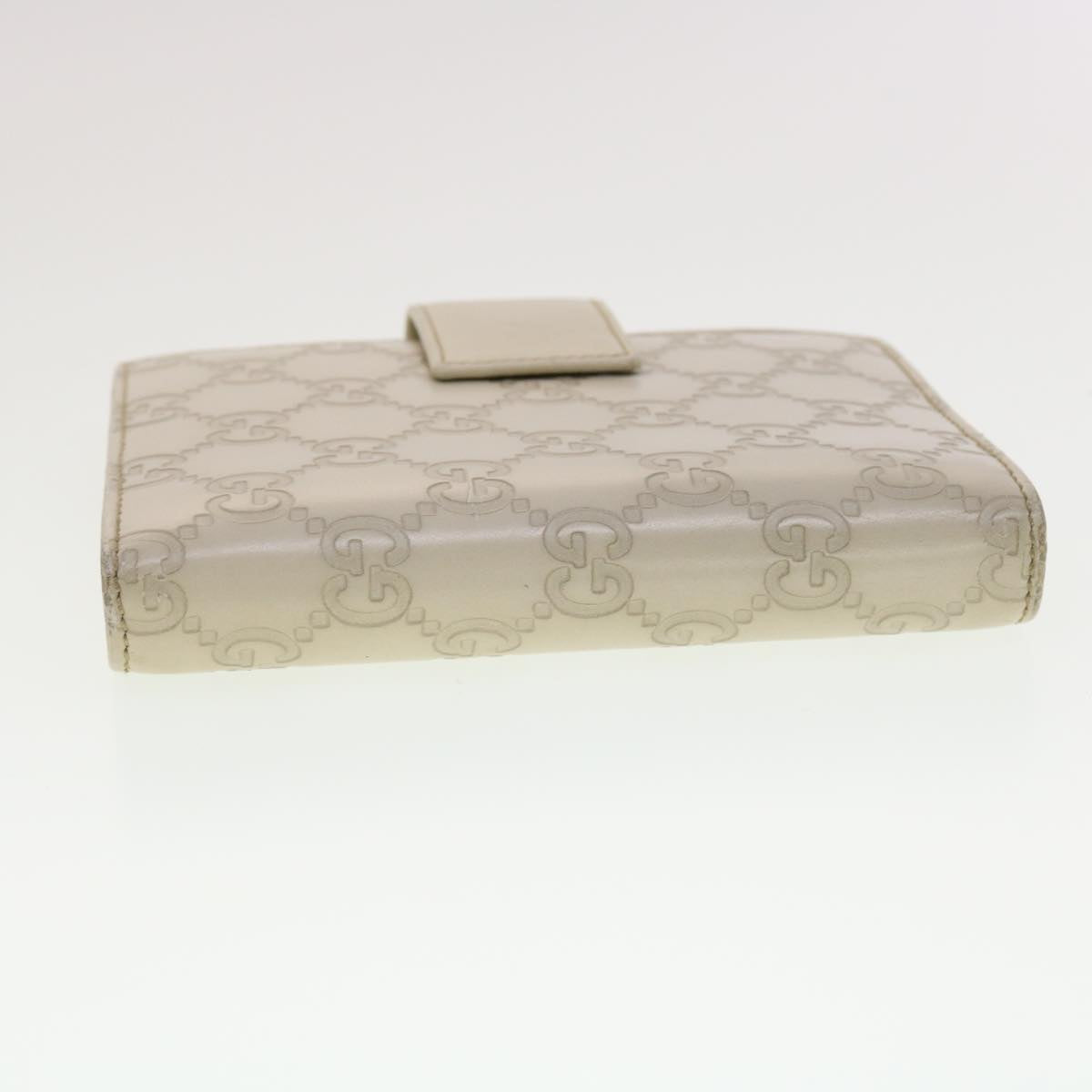 GUCCI Gucci Shima GG Day Planner Cover Leather White 115240 am4213
