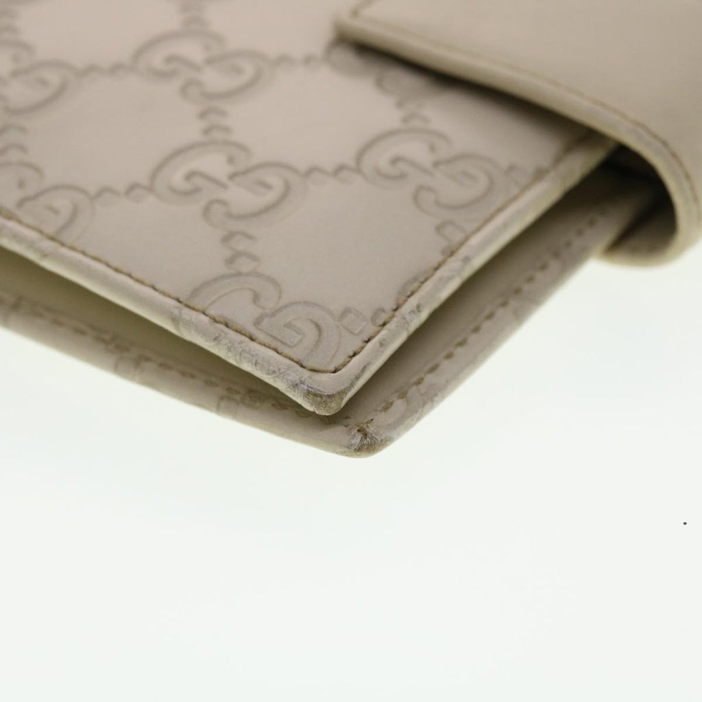 GUCCI Gucci Shima GG Day Planner Cover Leather White 115240 am4213
