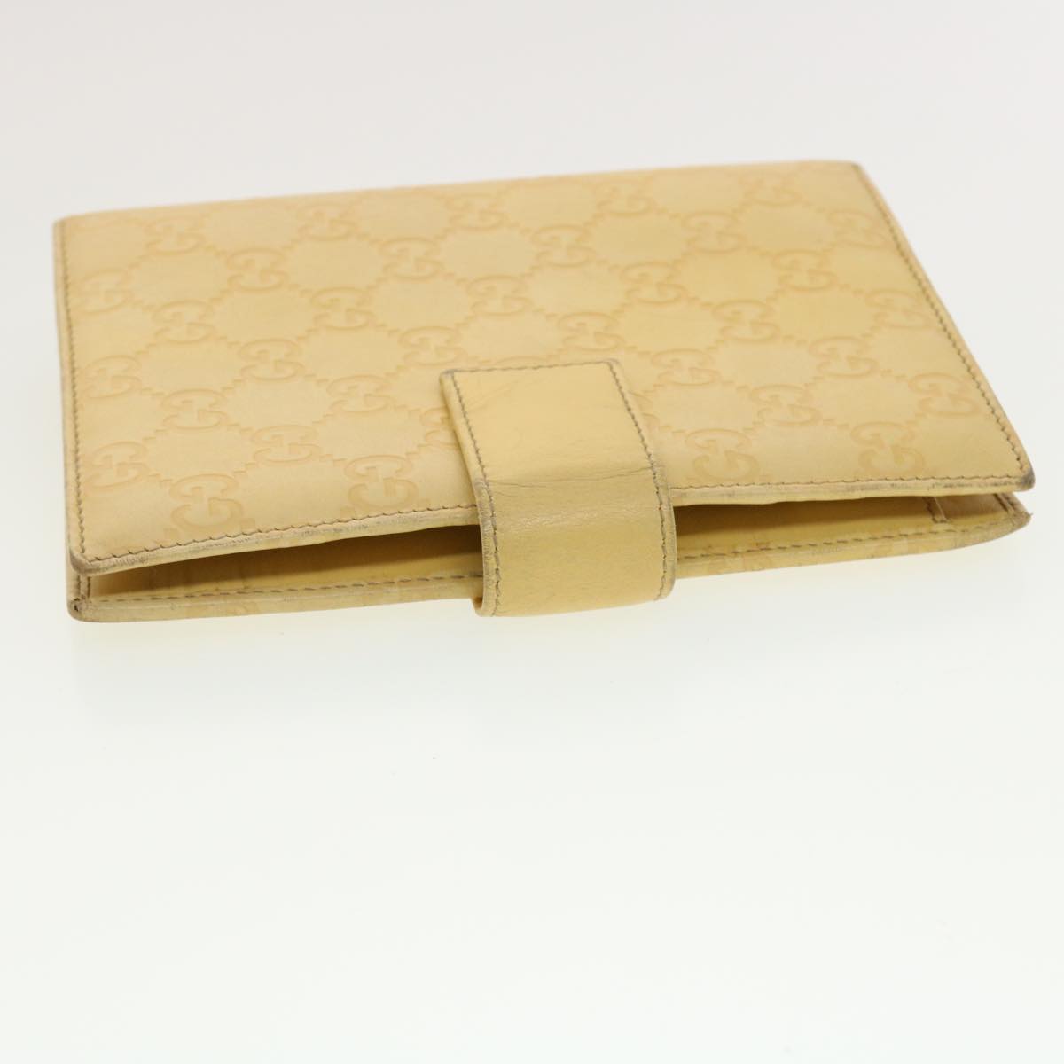 GUCCI Gucci Shima GG Day Planner Cover Leather Yellow 115241 am4214