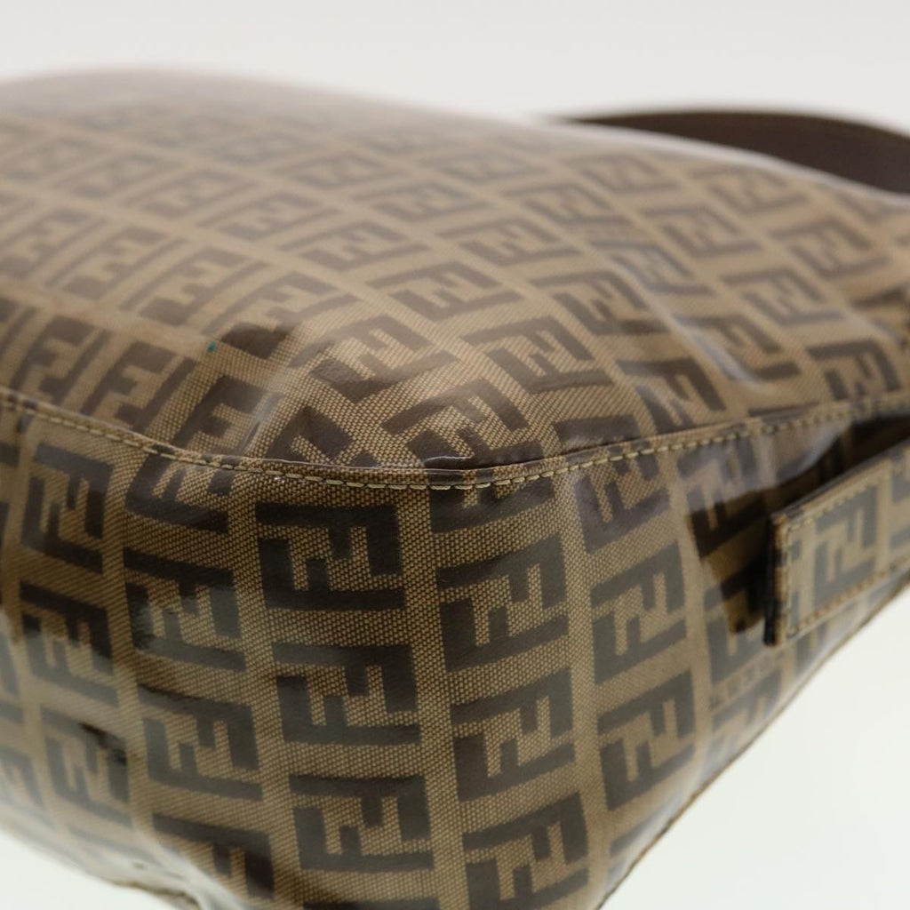 FENDI Zucchino Canvas Mamma Baguette Shoulder Bag Coated Canvas am4224