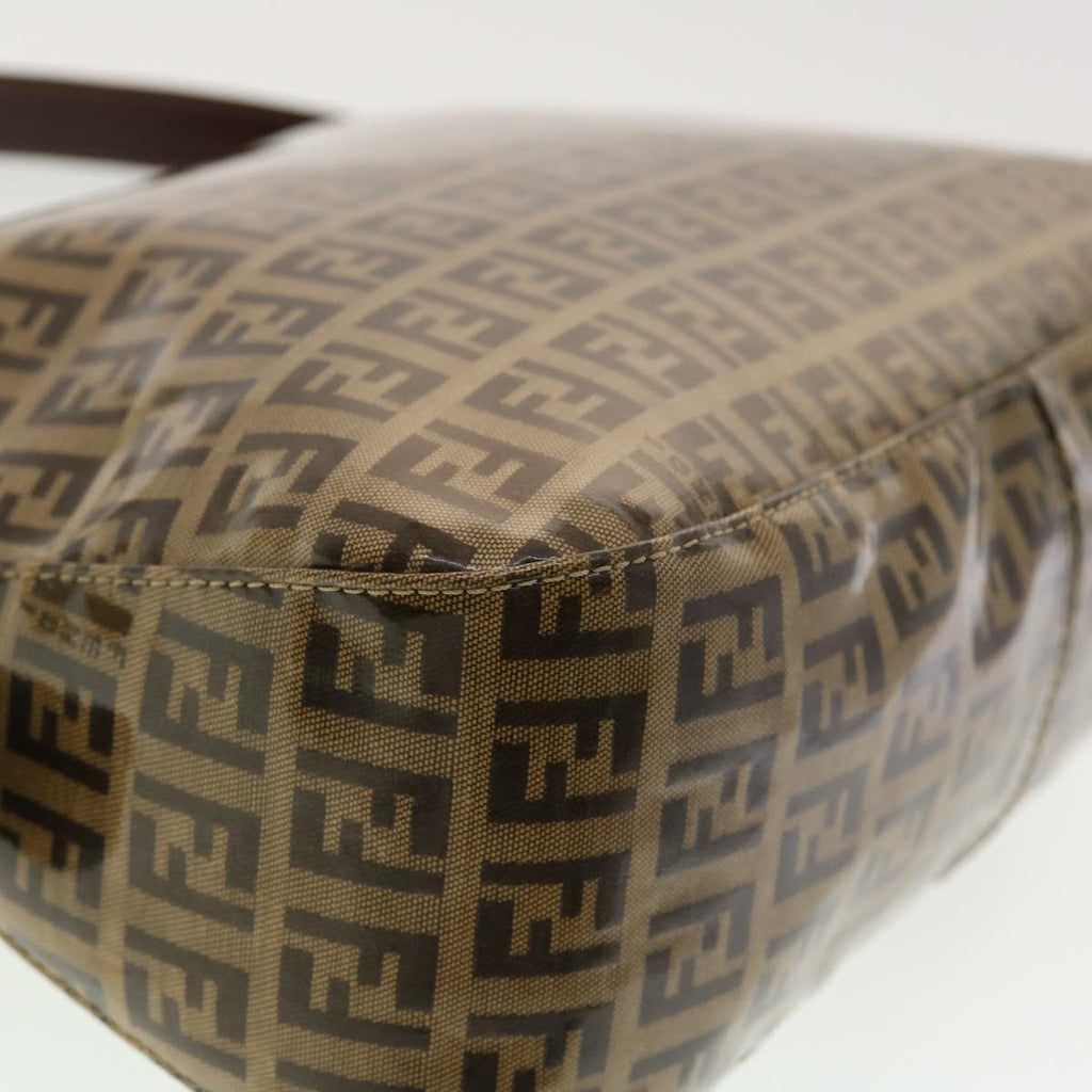 FENDI Zucchino Canvas Mamma Baguette Shoulder Bag Coated Canvas am4224
