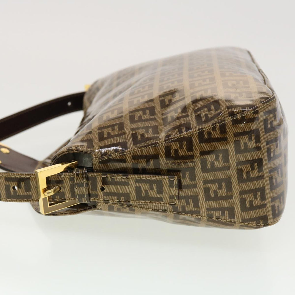 FENDI Zucchino Canvas Mamma Baguette Shoulder Bag Coated Canvas am4224