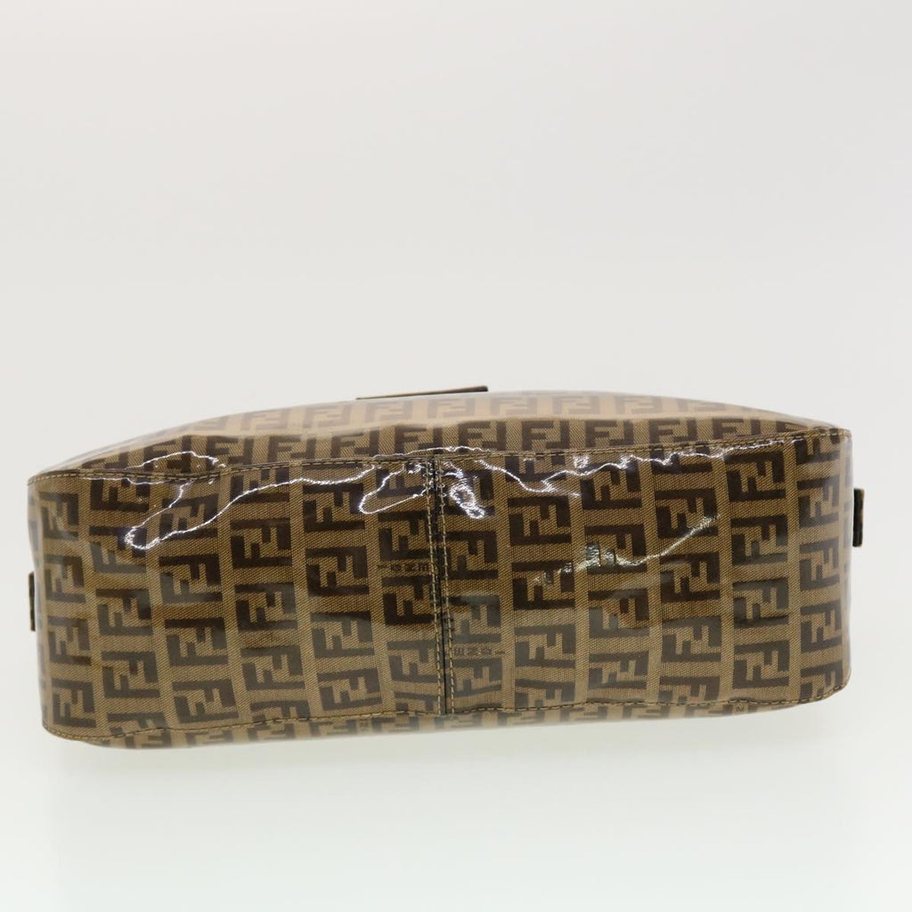 FENDI Zucchino Canvas Mamma Baguette Shoulder Bag Coated Canvas am4224