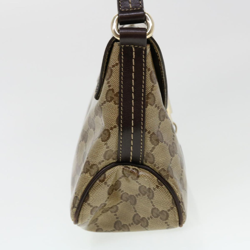 GUCCI GG Canvas Shoulder Bag Coated Canvas Beige 181483 am4265