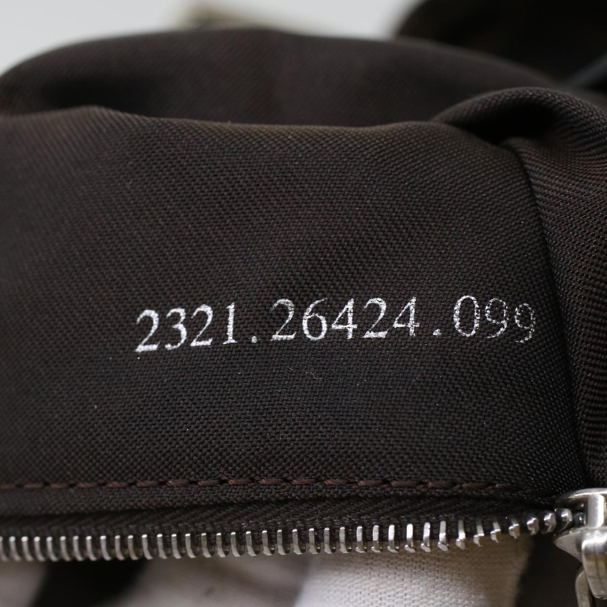 FENDI Zucca Canvas Mamma Baguette Shoulder Bag Brown 2321.26424 am4274