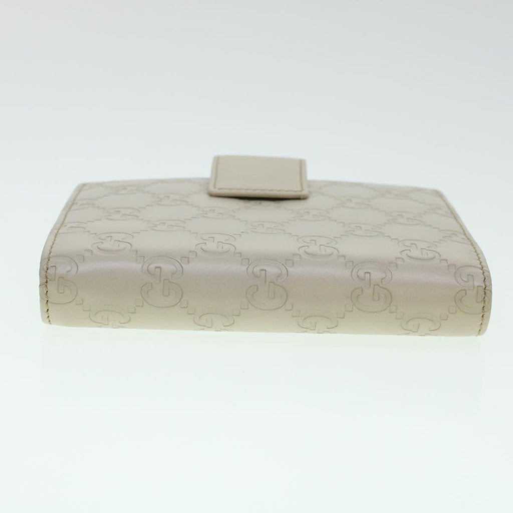 GUCCI GG Canvas Day Planner Cover Leather White 115240 am4294