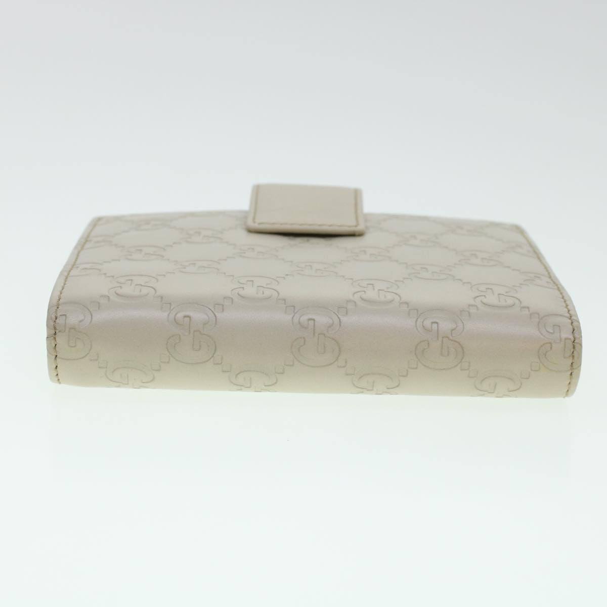 GUCCI GG Canvas Day Planner Cover Leather White 115240 am4294