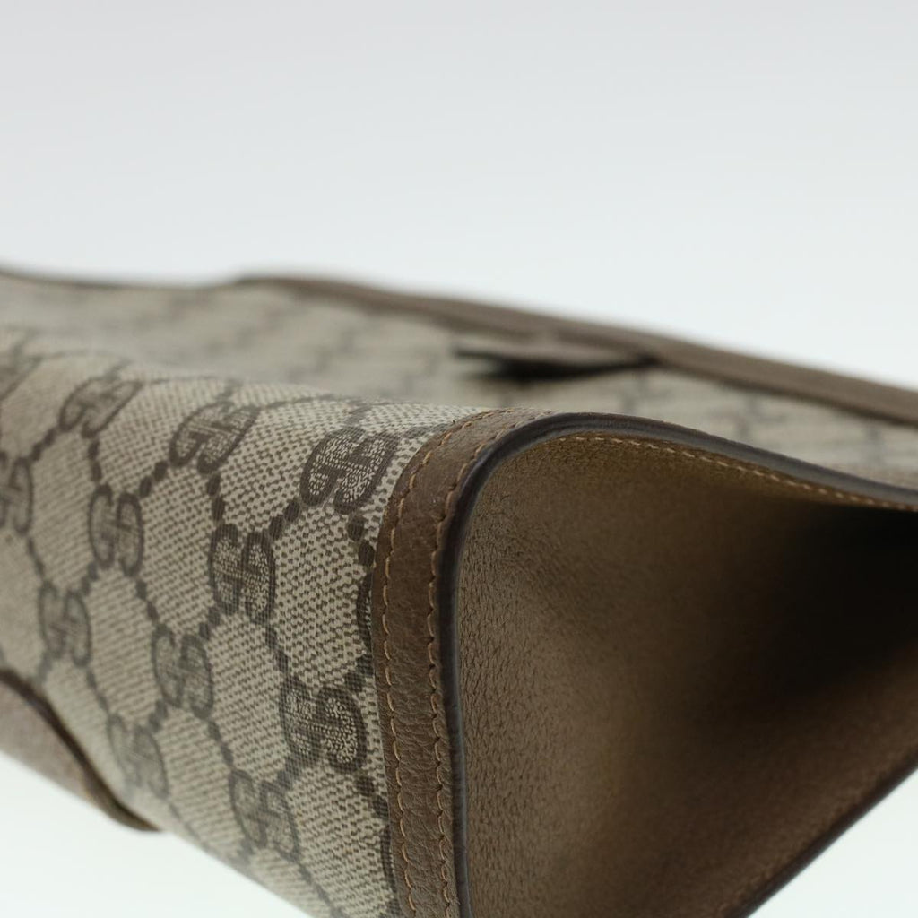 GUCCI GG Canvas Web Sherry Line Clutch Bag Beige Red Green 8901033 am4321