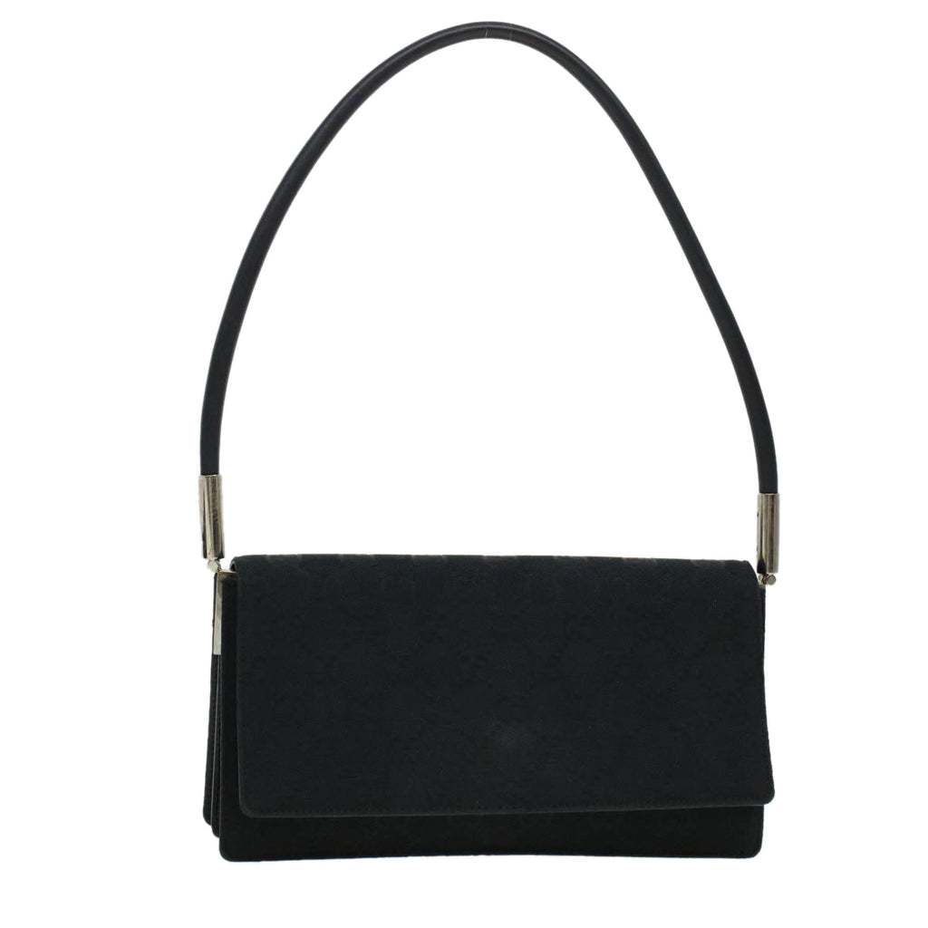 GUCCI GG Canvas Shoulder Bag Black am4339