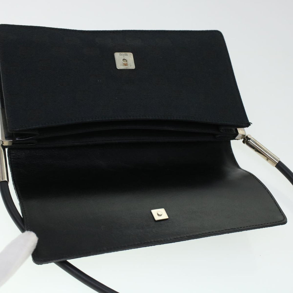 GUCCI GG Canvas Shoulder Bag Black am4339