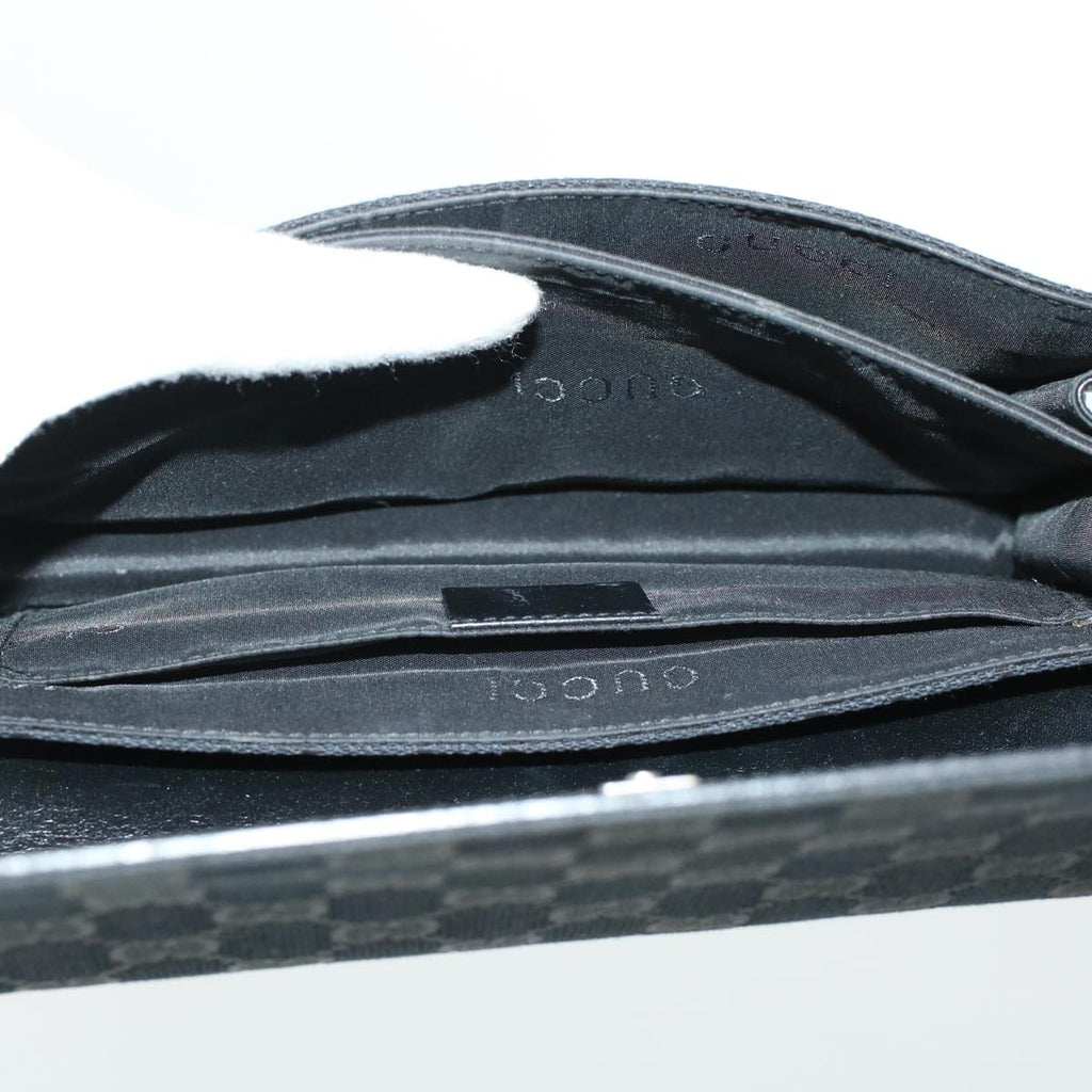 GUCCI GG Canvas Shoulder Bag Black am4339