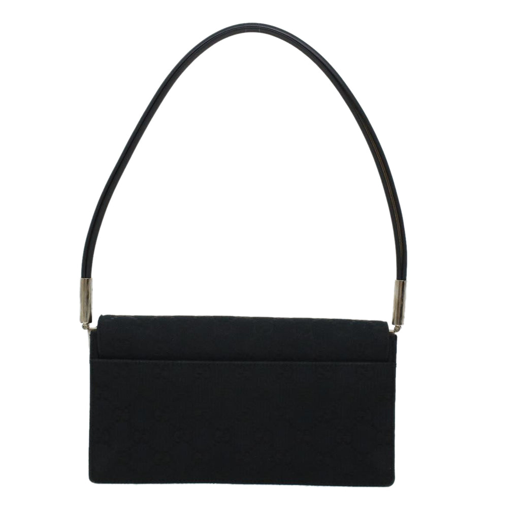 GUCCI GG Canvas Shoulder Bag Black am4339