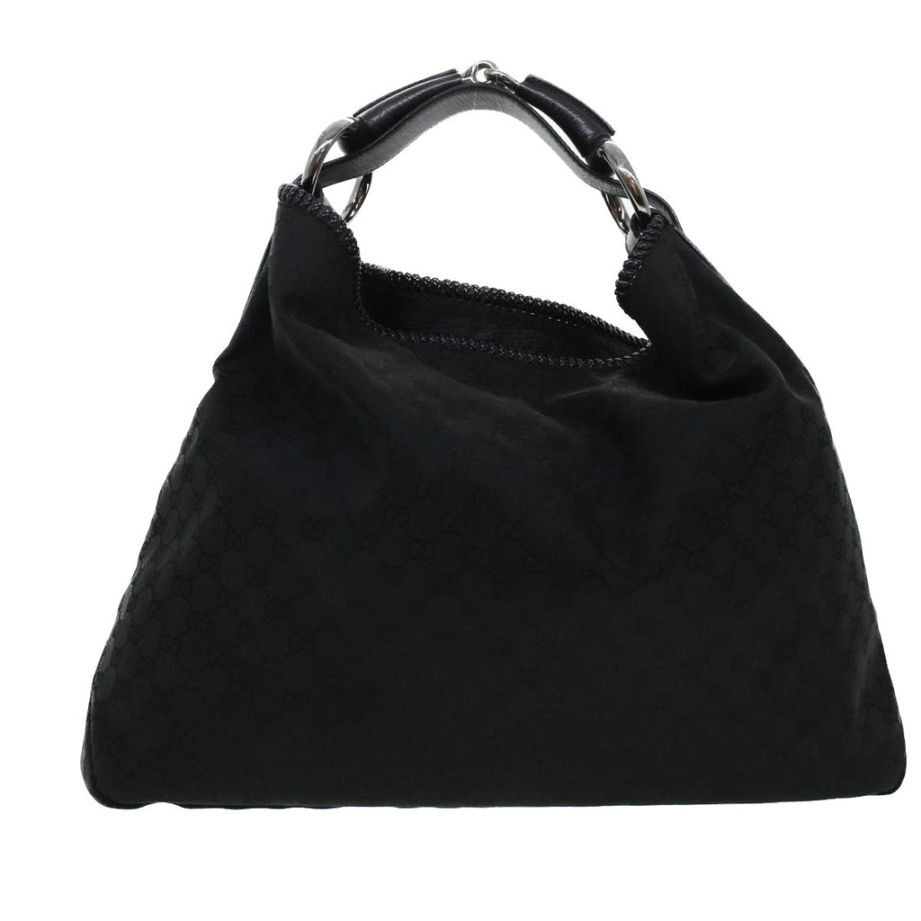 GUCCI GG Canvas Shoulder Bag Black 114900 am4367