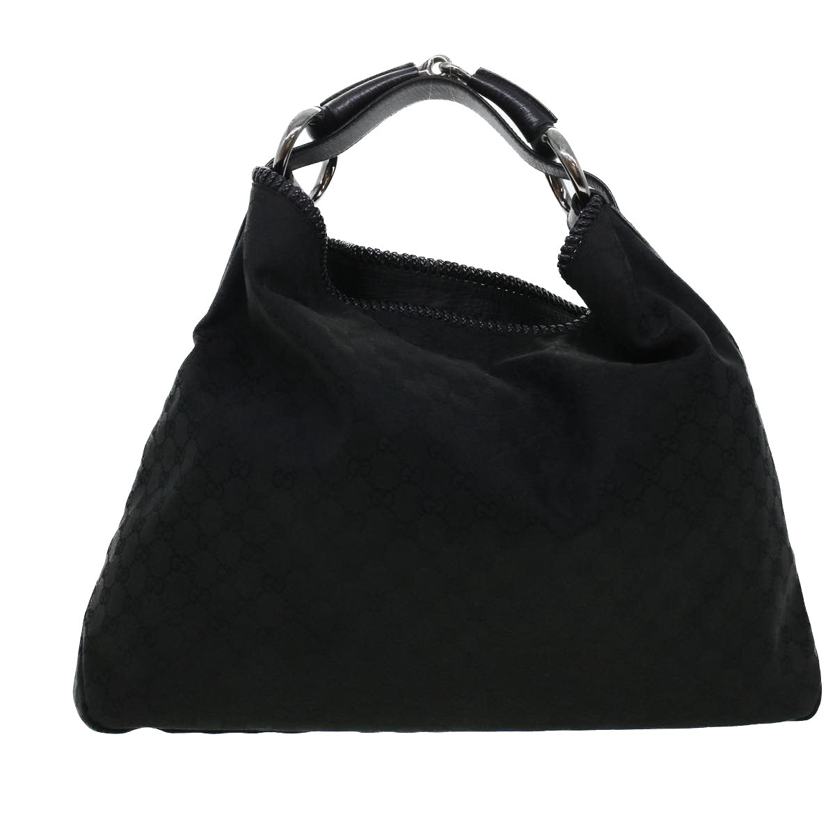 GUCCI GG Canvas Shoulder Bag Black 114900 am4367