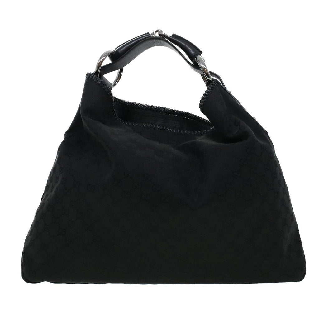 GUCCI GG Canvas Shoulder Bag Black 114900 am4367