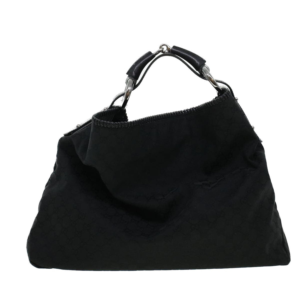 GUCCI GG Canvas Shoulder Bag Black 114900 am4367