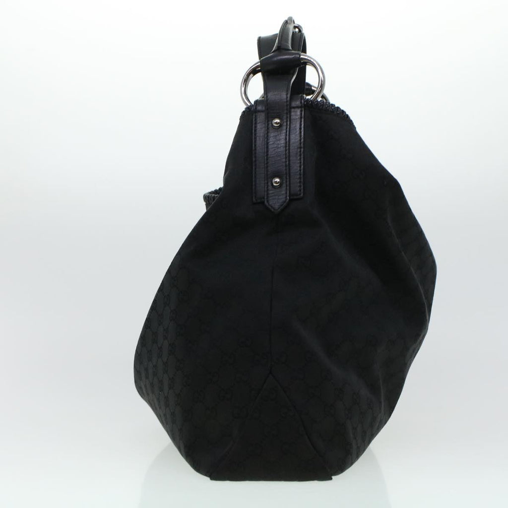 GUCCI GG Canvas Shoulder Bag Black 114900 am4367