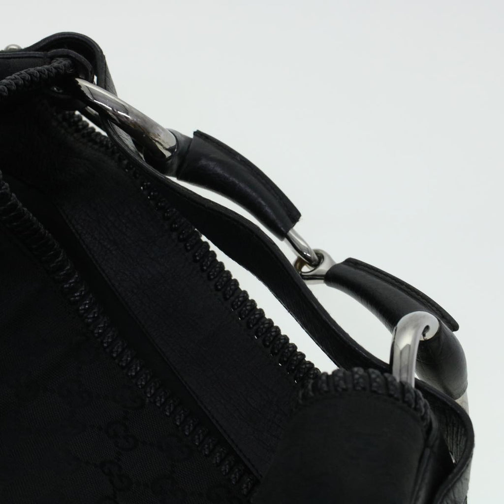 GUCCI GG Canvas Shoulder Bag Black 114900 am4367