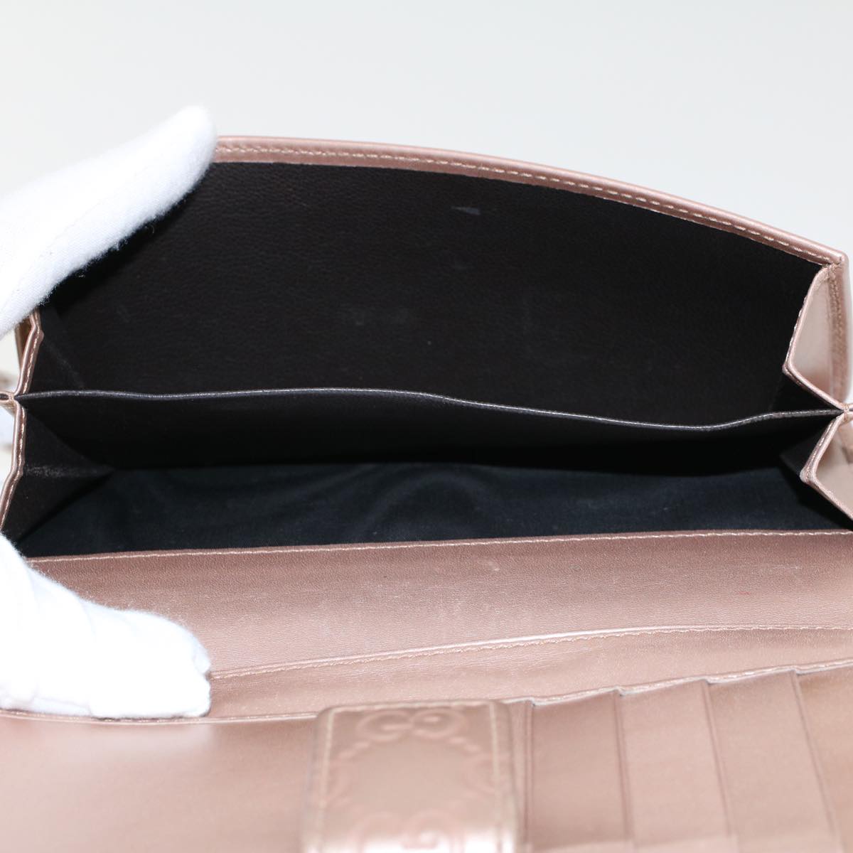 GUCCI GG Canvas Guccissima Long Wallet Pink 233024 am4373