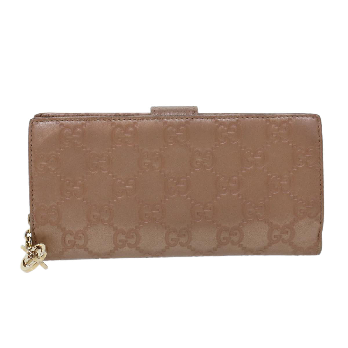 GUCCI GG Canvas Guccissima Long Wallet Pink 233024 am4373