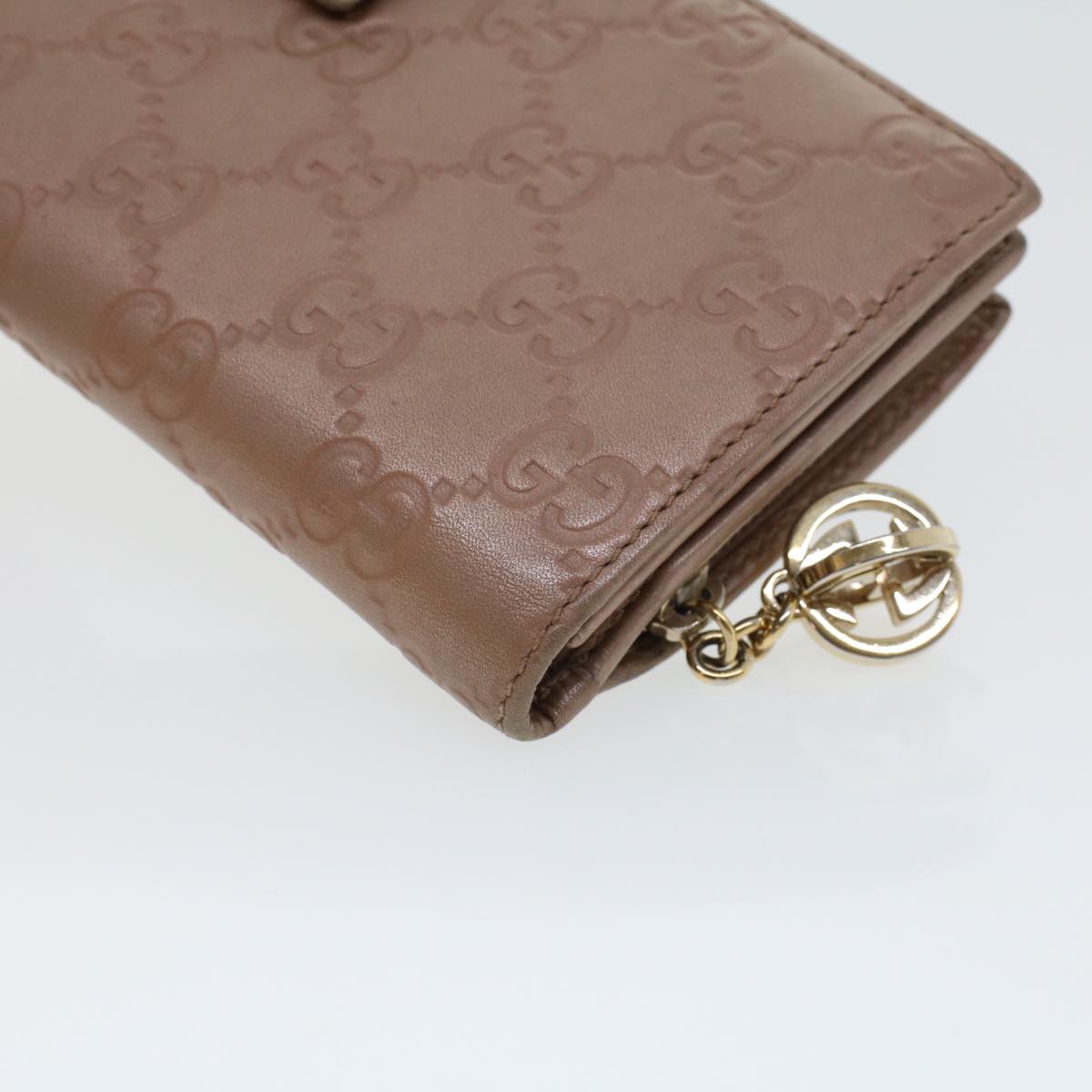 GUCCI GG Canvas Guccissima Long Wallet Pink 233024 am4373